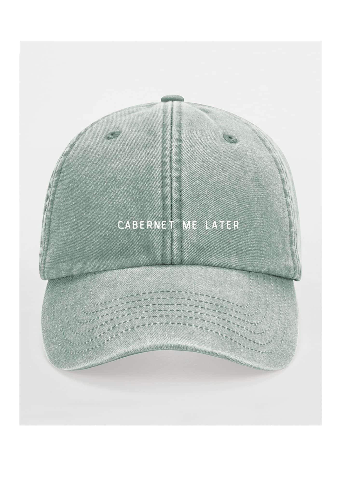 Black Giraffe Brand Cabernet Me Later Basecap aus Baumwolle im Used-Look