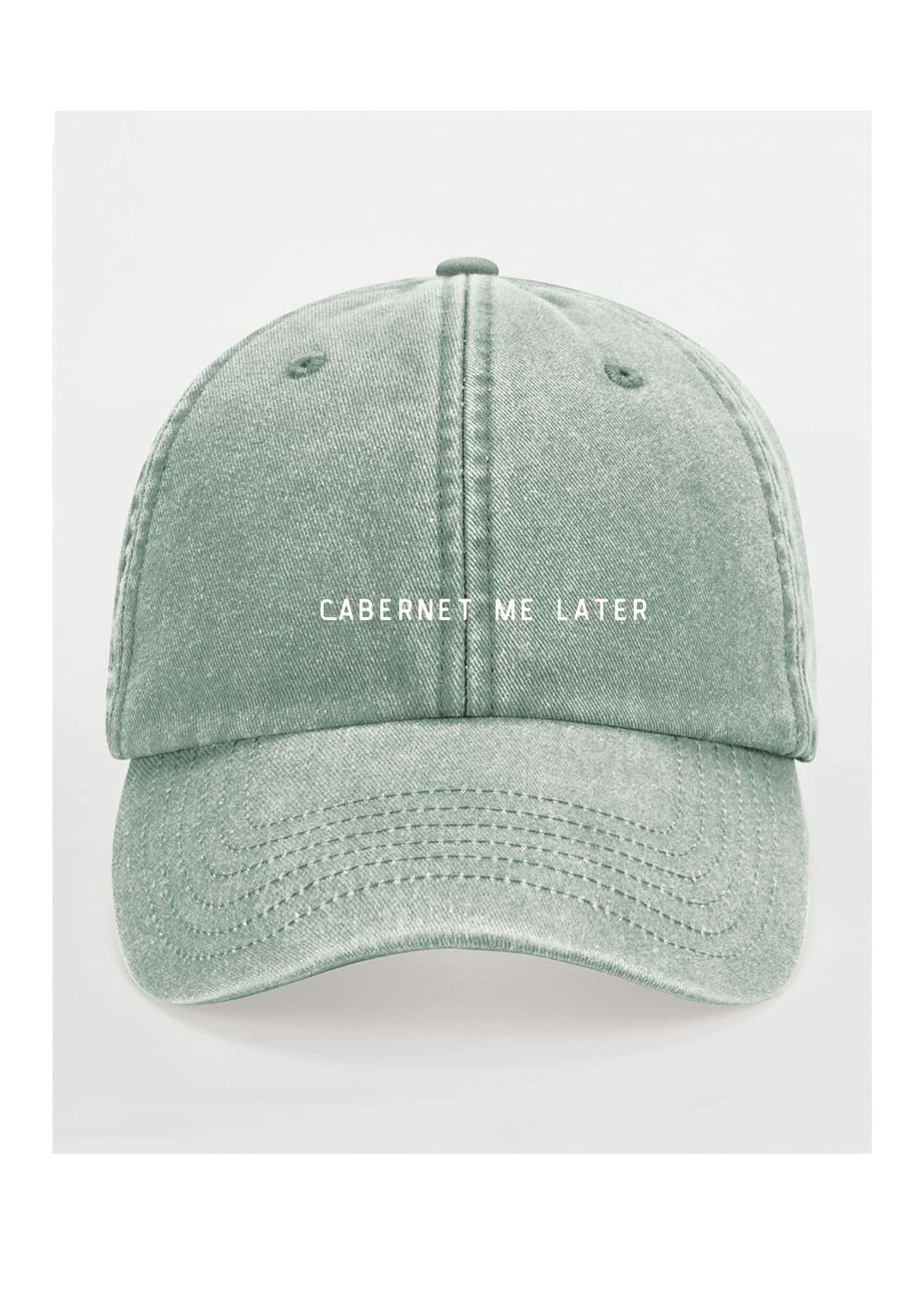 Black Giraffe Brand Cabernet Me Later Basecap aus Baumwolle im Used-Look