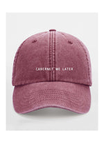 Black Giraffe Brand Cabernet Me Later Basecap aus Baumwolle im Used-Look