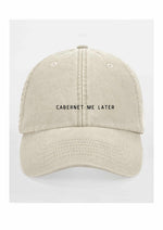 Black Giraffe Brand Cabernet Me Later Basecap aus Baumwolle im Used-Look