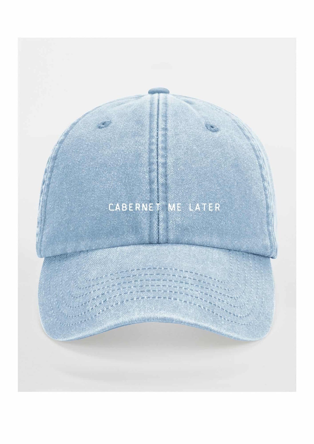 Black Giraffe Brand Cabernet Me Later Basecap aus Baumwolle im Used-Look