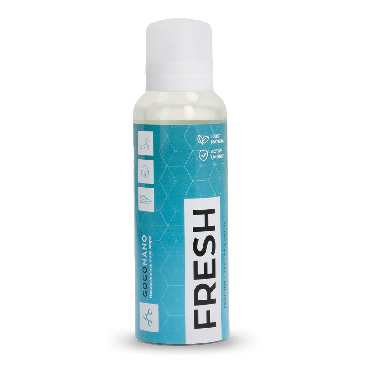 GoGoNano Fresh Schuh-Erfrischer mit Probiotika, 150-ml-Spray, Produktflasche