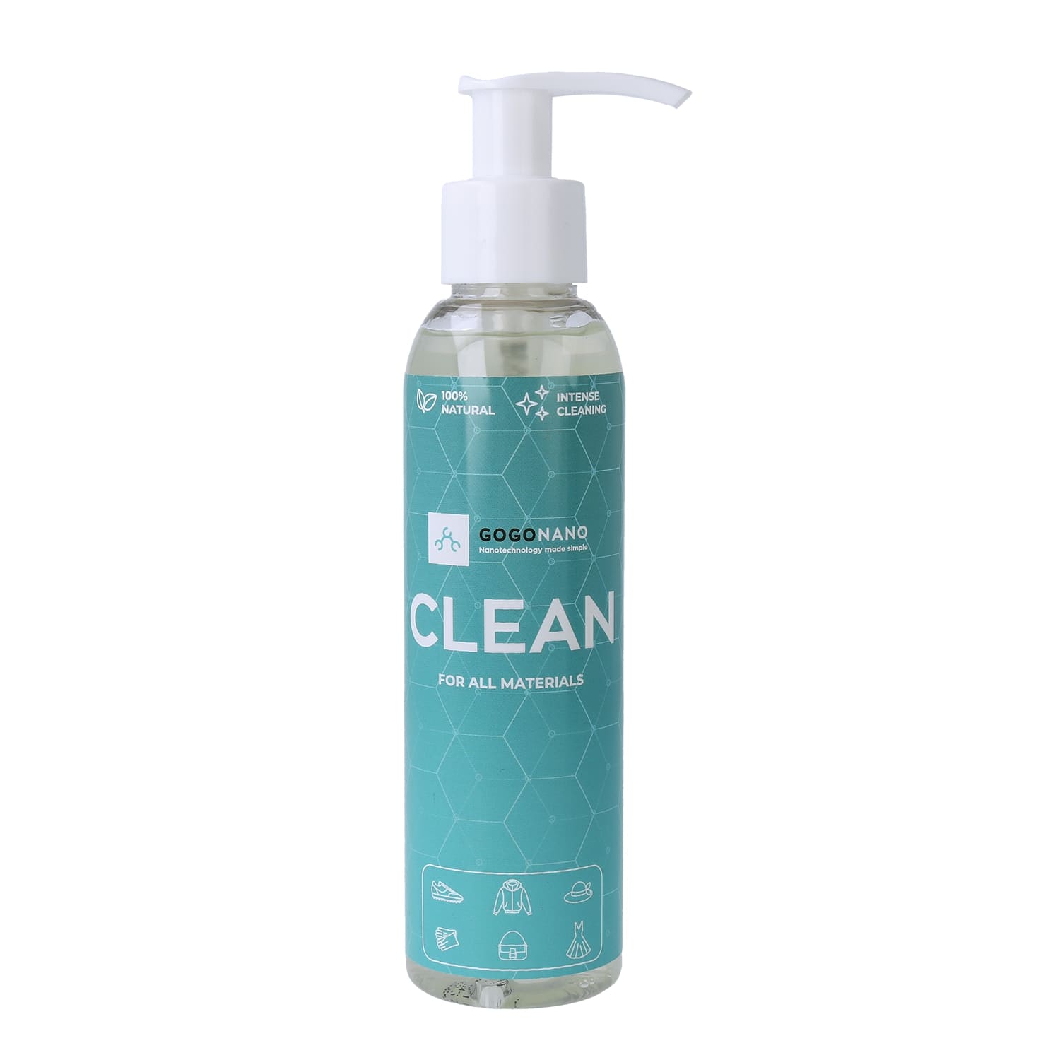 GoGoNano Schuhreiniger-Gel für Schuhe, Textil und Wildleder, 150 ml, Produktflasche