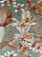 Hortensias Home Tischdecke Terra Flora aus Baumwoll-Leinen mit feinem Print