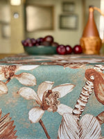Hortensias Home Tischläufer Terra Flora aus Baumwoll-Leinen mit feinem Print