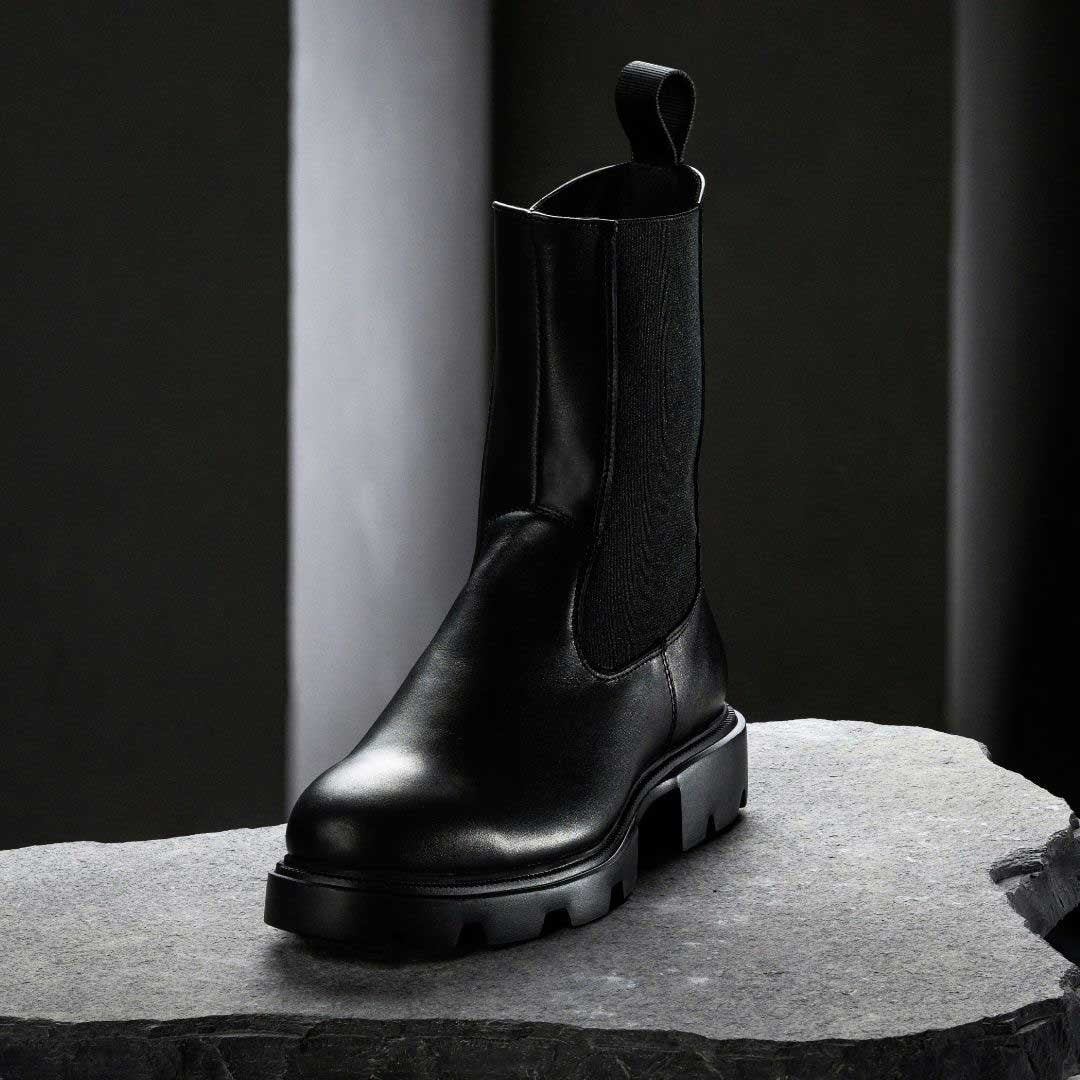 Kira Sustainable Chelsea Rebel Vegane Chelsea Boots in Schwarz – Ansicht 3