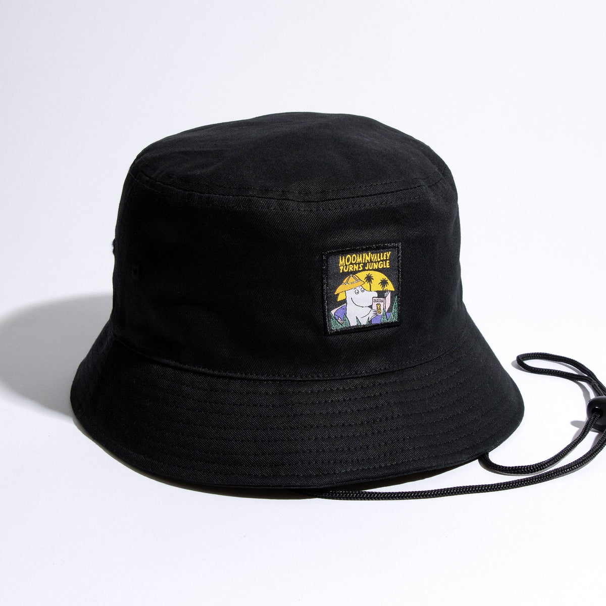 Mumin Jungle Bucket Hat in Schwarz aus Baumwolle
