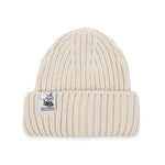 Mumin Little My Chunky-Beanie in Beige aus weichem Grobstrick