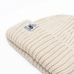 Mumin Little My Chunky-Beanie in Beige aus weichem Grobstrick