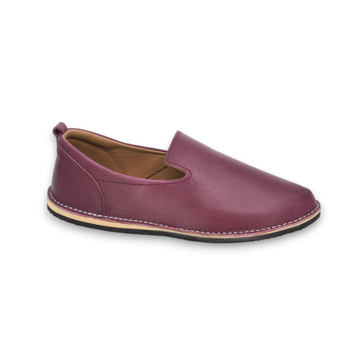 Omaking SoHo Lows Leder-Loafer in Fuchsia aus weichem Naturleder mit Lederfutter