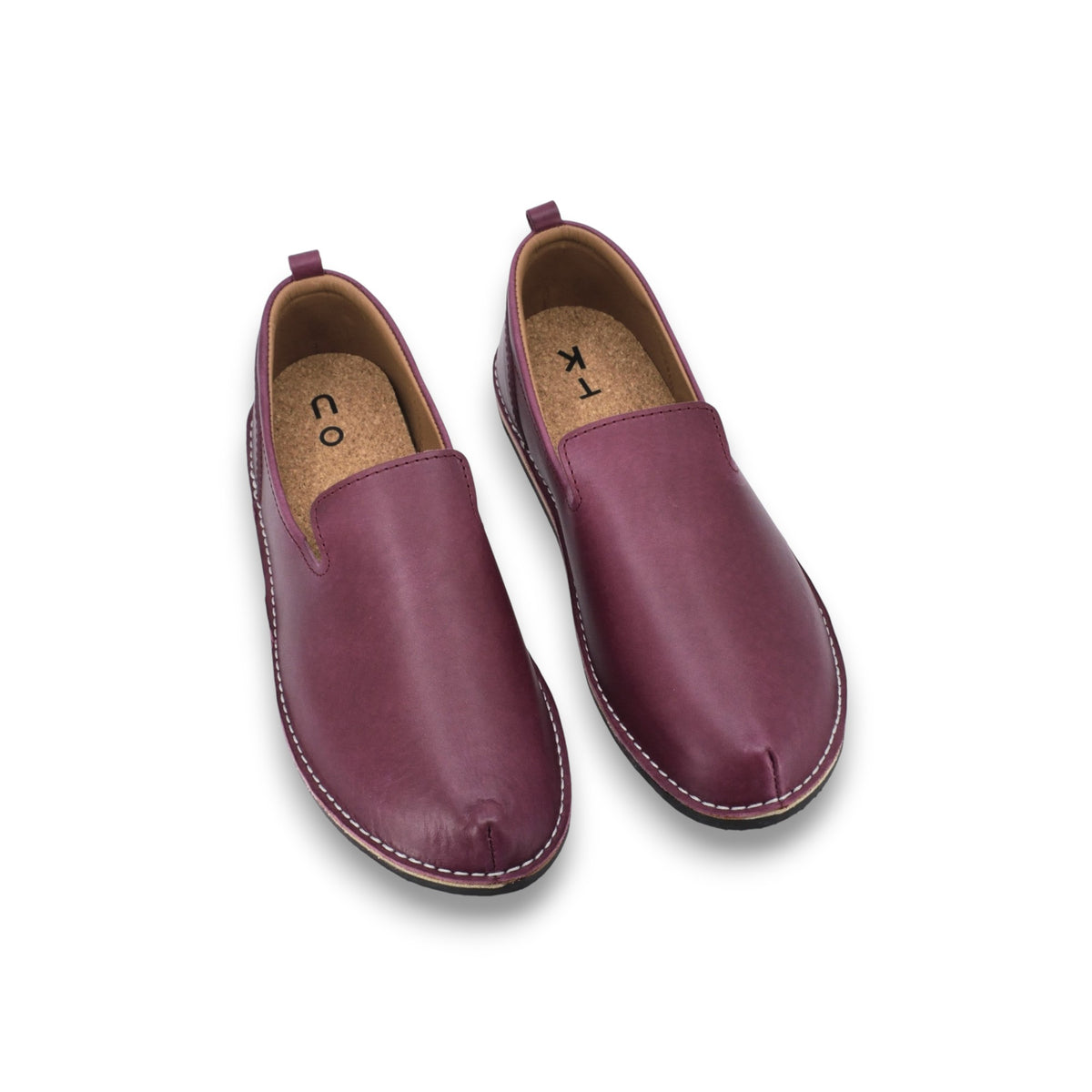 Omaking SoHo Lows Leder-Loafer in Fuchsia aus weichem Naturleder mit Lederfutter
