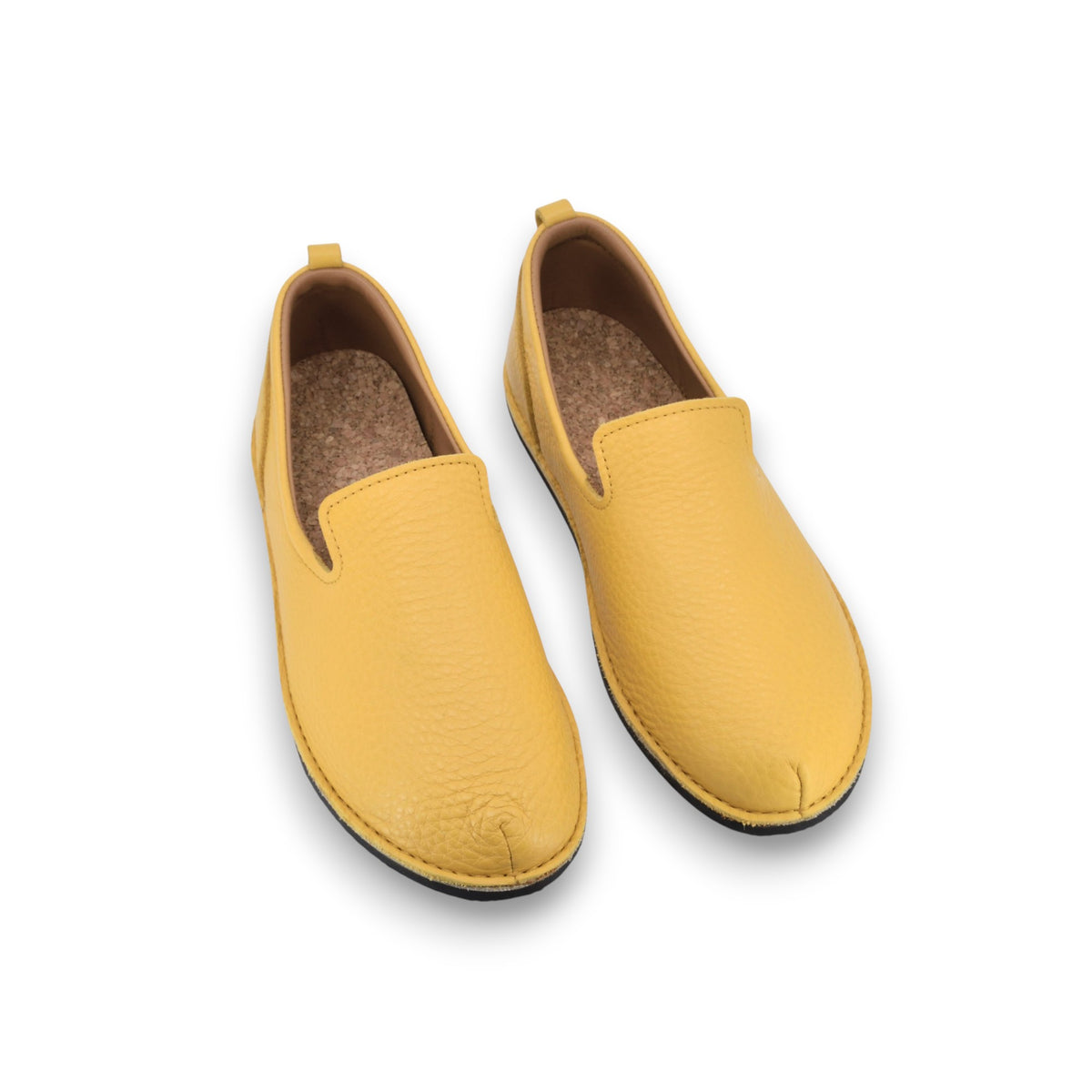 Omaking SoHo Lows Leder-Loafer in Gelb aus weichem Naturleder mit Lederfutter