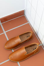 Omaking SoHo Lows Leder-Loafer in Ocker aus weichem Naturleder mit Lederfutter