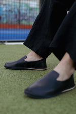Omaking SoHo Lows Leder-Loafer in Schwarz aus weichem Naturleder mit Lederfutter