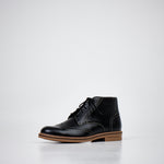 Samelin Samm Chukka Boots in Schwarz aus wasserabweisendem Leder