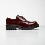 Samelin East 47th Lackleder-Schuhe in Dunkelbraun