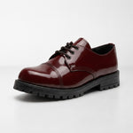 Samelin East 47th Lackleder-Schuhe in Dunkelbraun