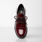 Samelin East 47th Lackleder-Schuhe in Dunkelbraun